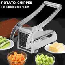 2 Blade Stainless Steel French Fry Cutter Potato Vegetable Slicer Chopper Dicer