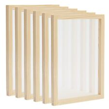 6 Pack 10x14 Wood Frame Silk Screen Printing Frame Kit 110 Mesh For Beginner