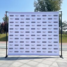 8x10 Heavy-duty Telescopic Repeat Banner Backdrop Stand Adjustable