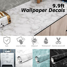 Marble Contact Paper Self Adhesive Wallpaper Pvc Peel Stick Sticker Kitchen Us