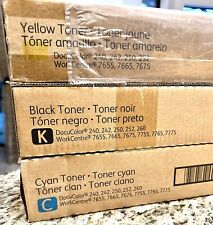 Xerox Docucolor 252 240 242 250 Toner Black Cyan And Yellow Set Of 3 006r01222