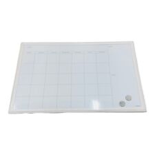 Magnetic Dry Erase Planner With Decor Frame 30 X 20 White Surface And Frame