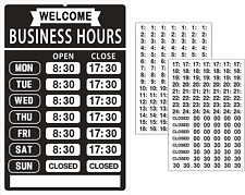 Business Hours Signopening Hour Sign Kitchangeable Store Hours Signhours Of O