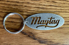 Maytag Gas Engine Motor 92 72 Script Logo Metal Keychain Ornament Laser Fob Usa