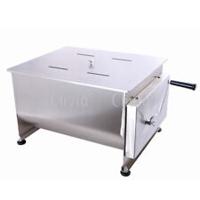 Clivia 45 Lb Double Axis Meat Mixer Stainless Steel Manual Sausage Filling Mixer