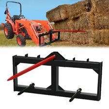 Skid Steer 49 Hay Bale Spear Spike Round Bale Spear Moving Quick Attachment