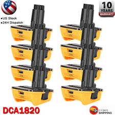 1-10x 20v Max To 18v Dca1820 Adapter Converter For Dewalt 20 Volt Li-ion Battery