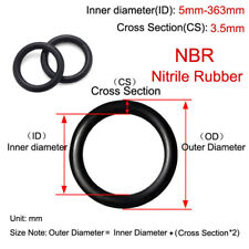 3.5mm Cross Section O Ring 5mm-363mm Id Metric Nitrile Rubber O Ring Oil Seals
