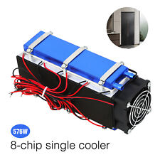 8 Chip Diy Thermoelectric Peltier Cooler Refrigerator Water Cooling System 576w