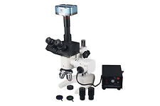 600x Trinocular Metal Inspection Microscope W 5mp Pc Camera Measuring Software