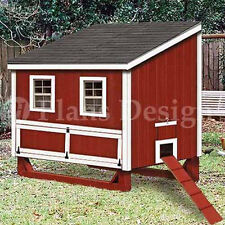 4x6 Lean -to Hen Chicken Poultry Coop Plans 90406l