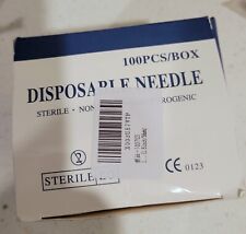 100 Pcs Disposable Needles - 1 Time Use - Medical Supply Iv