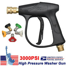 High Pressure 3000psi Car Power Washer Gun Spray Wand Lance Nozzle And Hose Kit