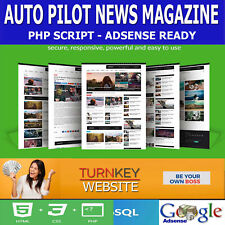 News Magazine Autopilot Website - Adsense Ready - Admin Control Php Script