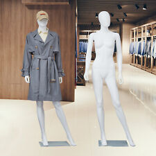 Female Mannequin Plastic Display Full Body Dress Form Head Turns W Base