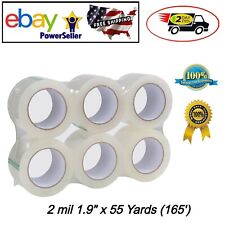 Clear Packing Tape 6 Rolls Total 55y Heavy Duty Refill Rolls Shipping 165