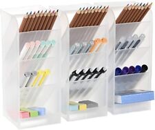 3 Pcs Big Desk Organizer- Pen Organizer Storage For Office School Home Supplie