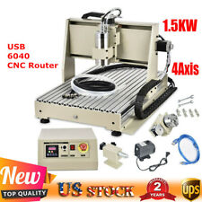 Usb 4 Axis Cnc 6040z Router Engraver Woodworking Metal Engraving Machine 1.5kw