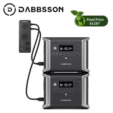 Dabbsson 2 Dbs1300 2660wh Portable Generator Power Station For Campingemergency