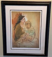 Pablo Picasso Mother And Child Estate Signed Stamped Numbered