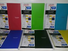 Lot Of 2 Mead Five Star 2 Subject College Ruled Notebook 120 Sheets 11 In X 8.5