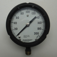 Ashcroft Duragauge Pressure Gauge 0-200 Psi 34 Npt Bottom. Works Perfect