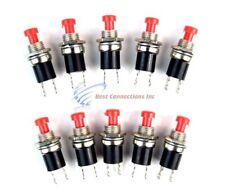 Mini Push Button Spst Momentary No Switch Red 2 Pins 10 Pack Nb-602