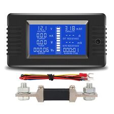 Dc Battery Monitor Meter Lcd Display 0-200v 0-300a Shunt Digital Multimeter