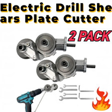 Electric Drill Shears Plate Cutter Attachment Sheet Cutter Nibbler Saw 2packs Us