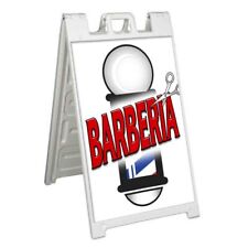 Barberia Barber Shop Signicade 24x36 A Frame Plastic Sidewalk Sign