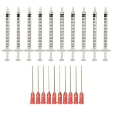 10 Pack -1ml Sterile Syringe With 18 Ga 1 12 Blunt Tip Needle Protective Cap