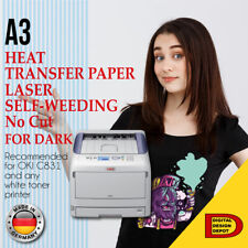 Heat Transfer Paper Laser Self-weeding Free Style For Dark A3 25 Sheets