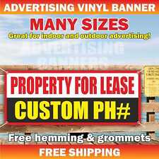 Property For Lease Advertising Banner Vinyl Mesh Sign Retail Store Costume Phone