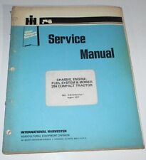 Ih International 284 Compact Tractor Blue Ribbon Service Manual Original 877