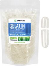 Size 00 Clear Empty Gelatin Pill Capsules Kosher Gel Caps Gluten-free Usa Made