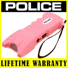 Police Stun Gun 917 Pink 650 Bv Heavy Duty Rechargeable Led Flashlight