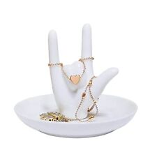 Ceramic Hand Ring Holder Dish Jewelry I Love You Hand Sign Gifts Ring Display