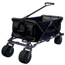 Collapsible Beach Cart Folding Wagon Utility Shopping Cart Outdoor Garden Cart