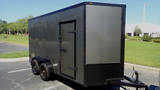 High Country Enclosed Trailer 2023 Utility 7x14x7 Black Out Addition 2x Spares
