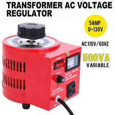5 Amp Variable Transformer 500va 0-130v Ac Voltage Regulator Metered Ac To Ac