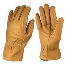 1 Pair Small Leather Kevlar Lined Driver Work Gloves Cut Resistant Size S