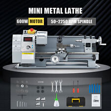 Benchtop Mini Metal Lathe Cutting Machine For Wood Metal 8x14 600w 2250rpm