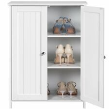 Floor Stand Storage Cabinet Cupboard With Door Pantry Home Kitchen 3 Shelves