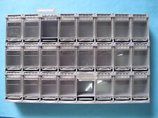 1 Pcs Smt Electronic Component Mini Storage Box 24 Lattice Blocks Gray T-157 New