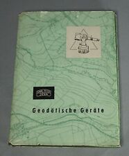 1955 Carl Zeiss Jena Ad Catalog Booklet Theodolite Teletop Tachymeter Manual
