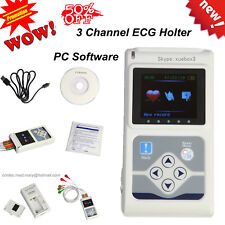 Ecgekg Holter System 3 Channel 24 Hours Recorder Monitor Ussoftware Promotion