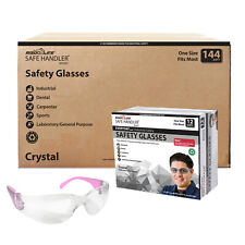 Crystal Clear Lens Color Temple Safety Glasses Pack Of 144