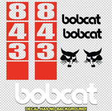 Bobcat 843 Skid Steer Set Vinyl Decal Sticker - Aftermarket