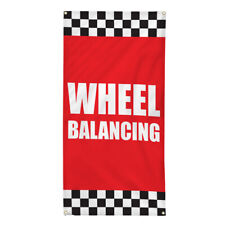 Vertical Vinyl Banner Multiple Sizes Wheel Balancing Auto Body Shop Car Repair K