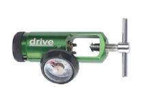 New Drive Medical Mini Oxygen Tank Regulator Model 18301gm. 0-8 Lpm. Barb Outlet
